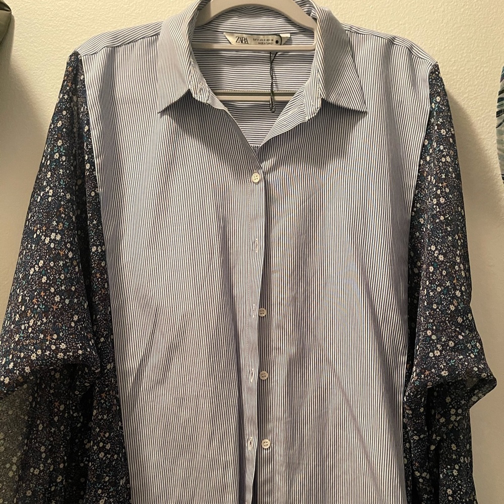 ZARA LONG SLEEVE OVERSHIRT